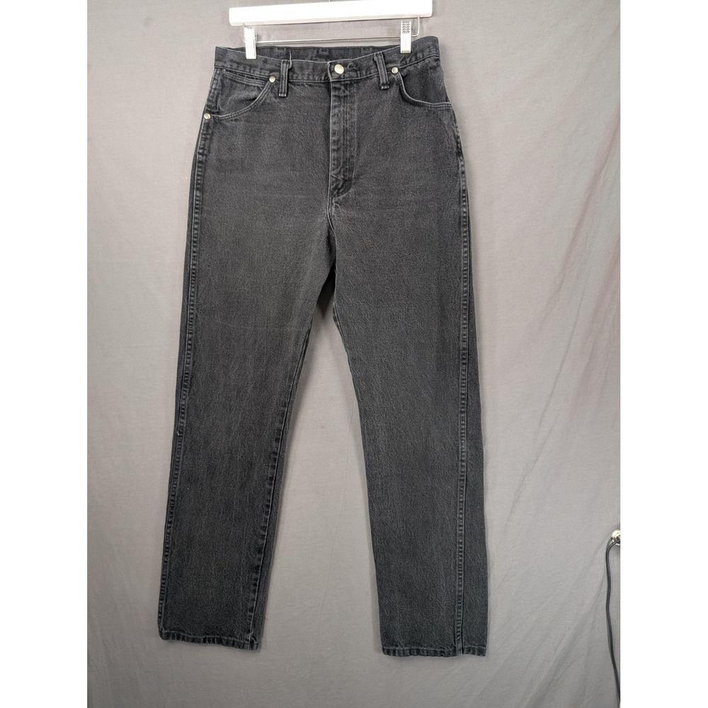 Wrangler 14MWZWK Cowboy Cut Jeans Faded Black 15x34 High Rise Straight Leg